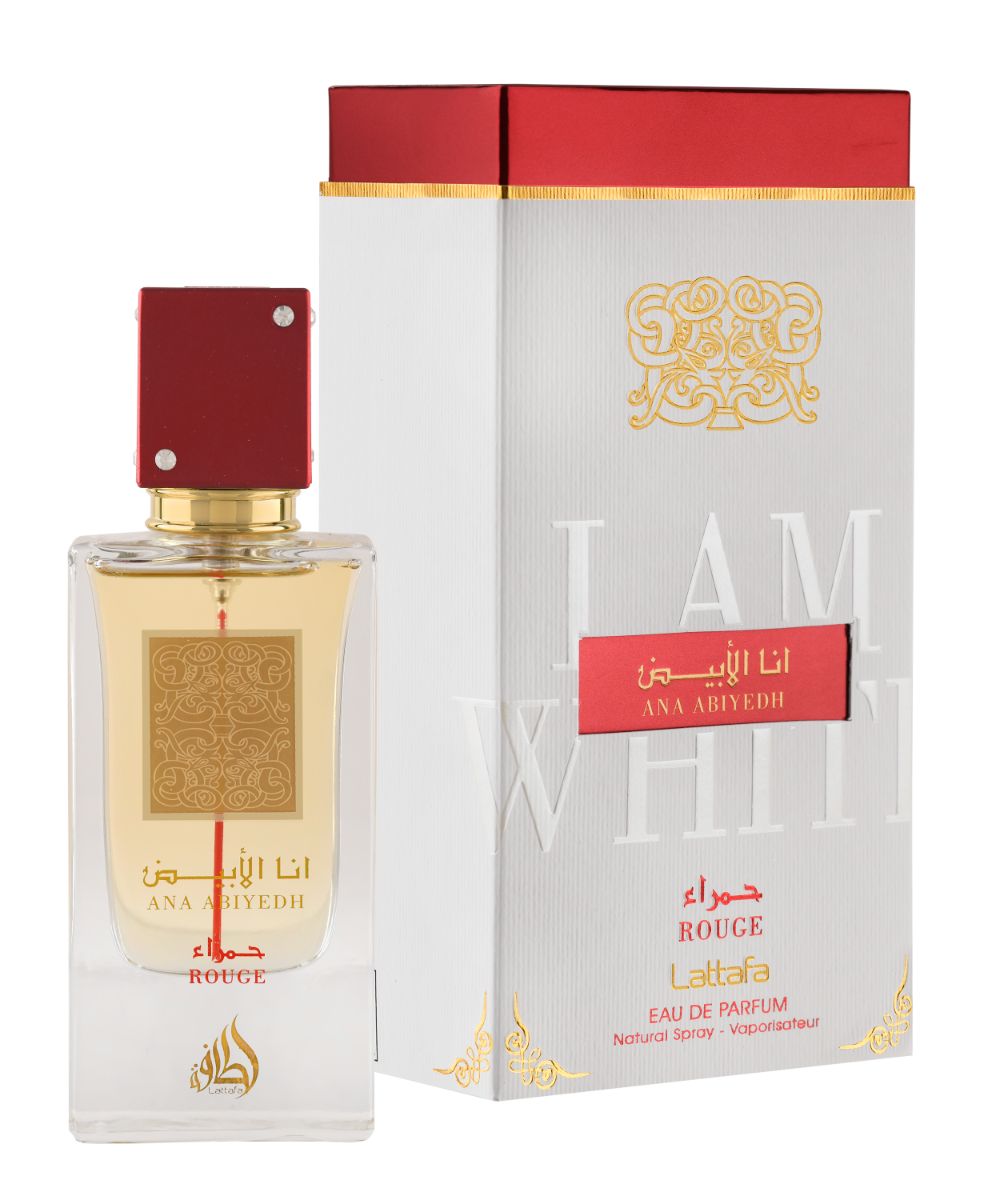 Lattafa Ana Abiyeda Rouge Eau de Parfum 60ml by Lattafa — Authentic Arabic Fragrance | Qamare