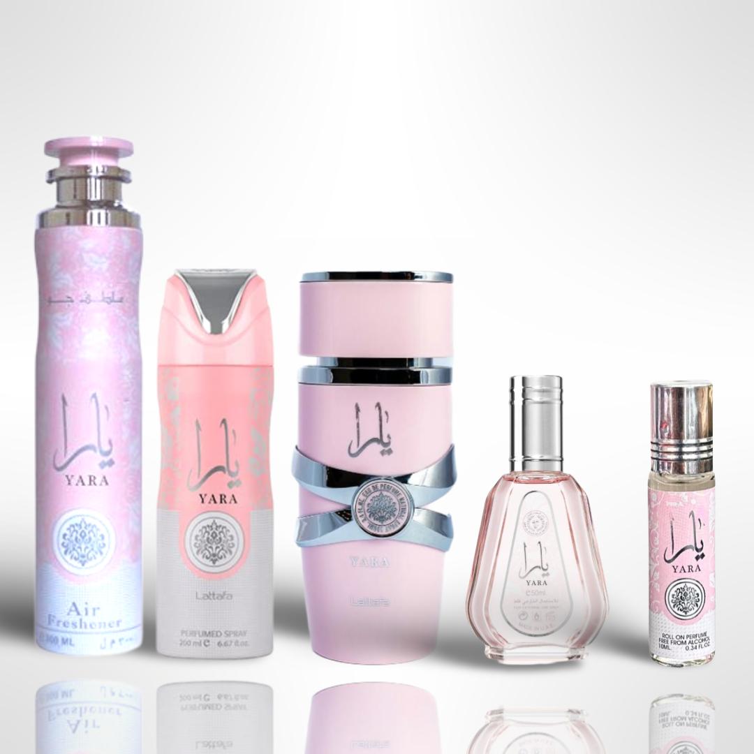 Yara + Yara + 3 More — 5-Piece Bundle by Qamare — Authentic Arabic Fragrance | Qamare