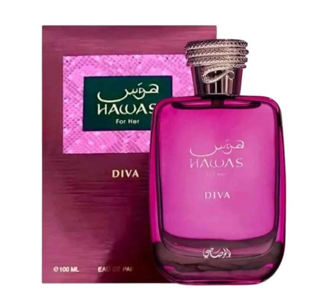 Rasasi Hawas Diva Eau de Parfum 100ml by Rasasi — Authentic Arabic Fragrance | Qamare