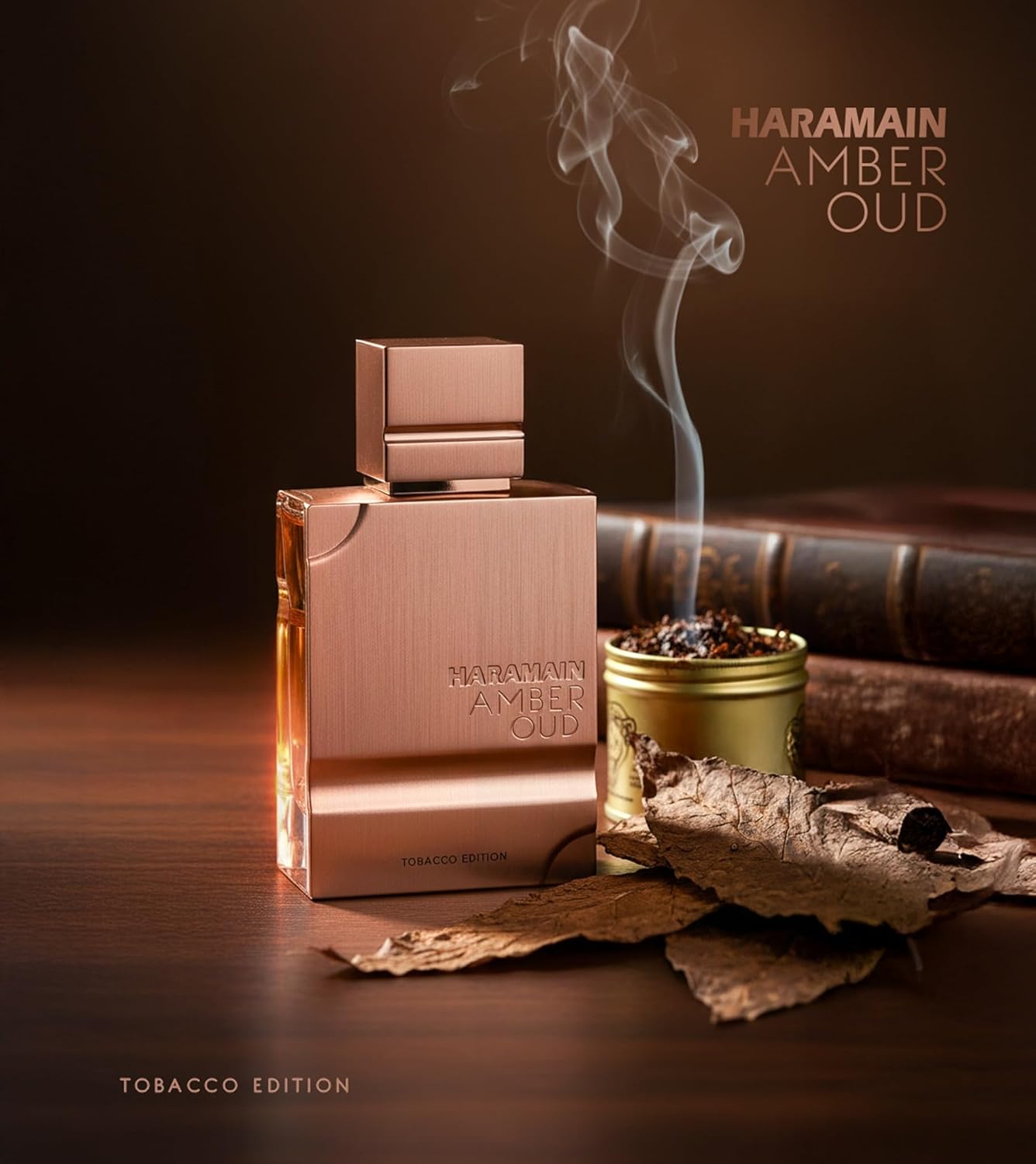 Al Haramain Amber Oud Tobacco Edition for Unisex - Arabian Perfume for Women & Men - Long Lasting Fragrance with Notes of Tobacco Leaf, Cinnamon, Vanilla, Dried Fruit - Arabic Cologne - 2 oz EDP Spray