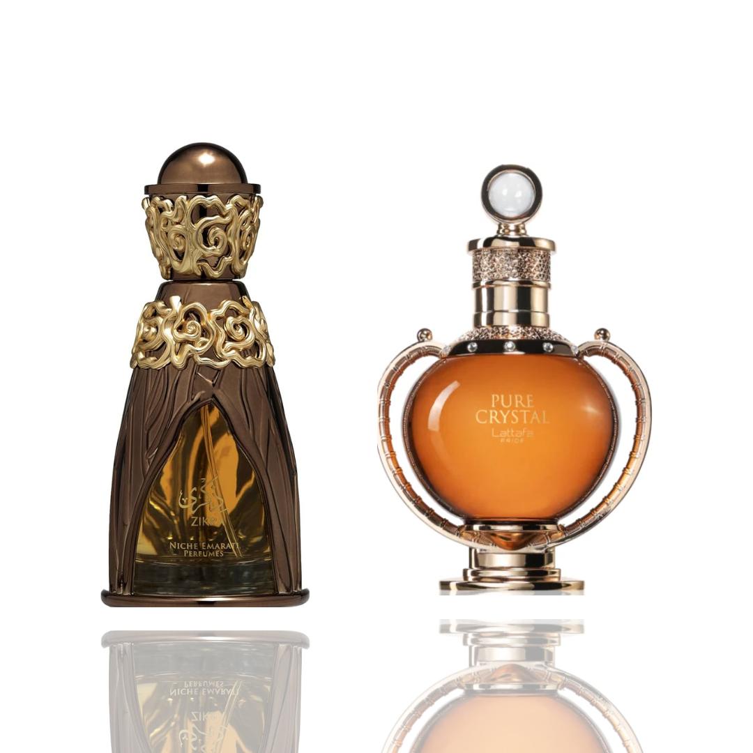Zikra + Crystal — 2-Piece Set by Qamare — Authentic Arabic Fragrance | Qamare