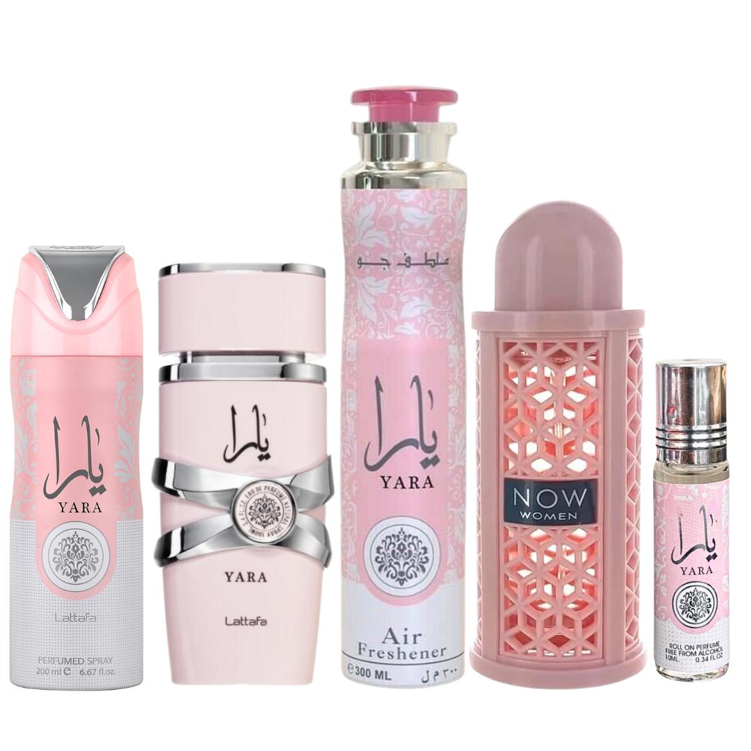 Yara + Now Women + 1 More — 3-Piece Bundle by Qamare — Authentic Arabic Fragrance | Qamare