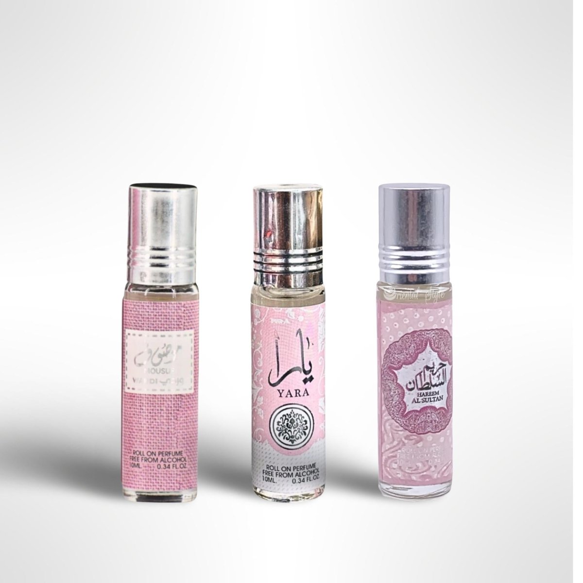 Mousuf + Yara + 1 More — 3-Piece Bundle by Qamare — Authentic Arabic Fragrance | Qamare