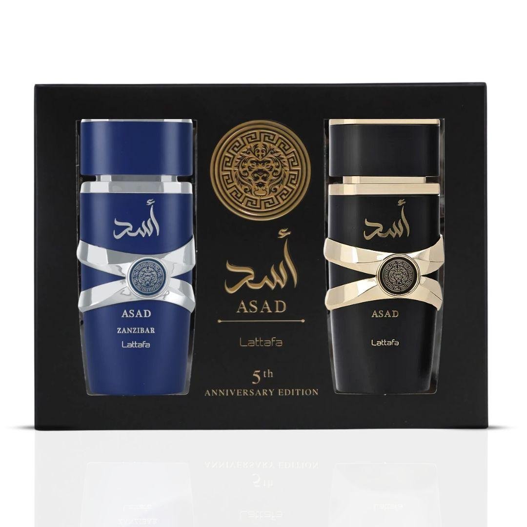 Lattafa Asad Piece Gift Set by Lattafa — Authentic Arabic Fragrance | Qamare