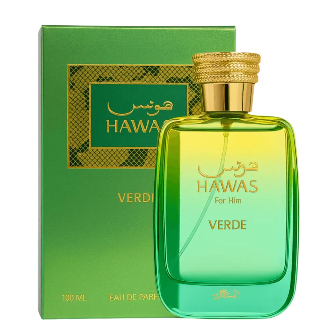 Rasasi Hawas Verde Eau de Parfum 100ml by Rasasi — Authentic Arabic Fragrance | Qamare