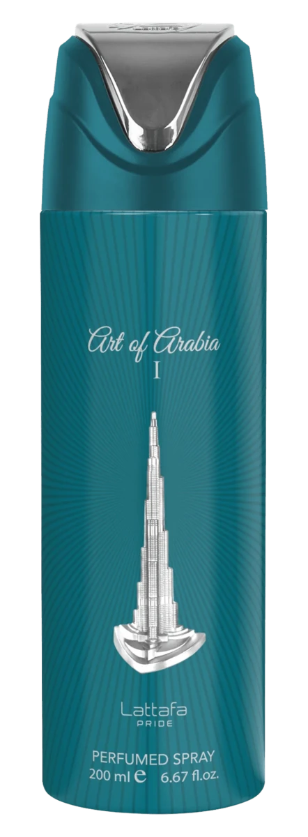 Lattafa Art of Arabia I Deo Deodorant Spray 200ml by Lattafa — Authentic Arabic Fragrance | Qamare