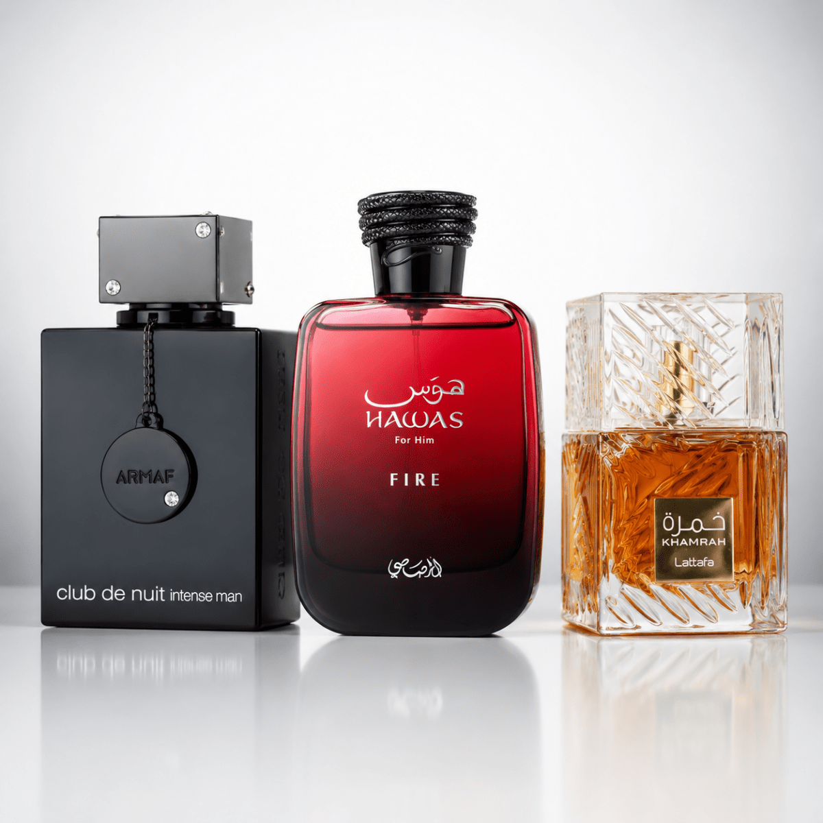 Designer Dupe Trio — 3 Best-Seller Eau de Parfums by Qamare — Authentic Arabic Fragrance | Qamare