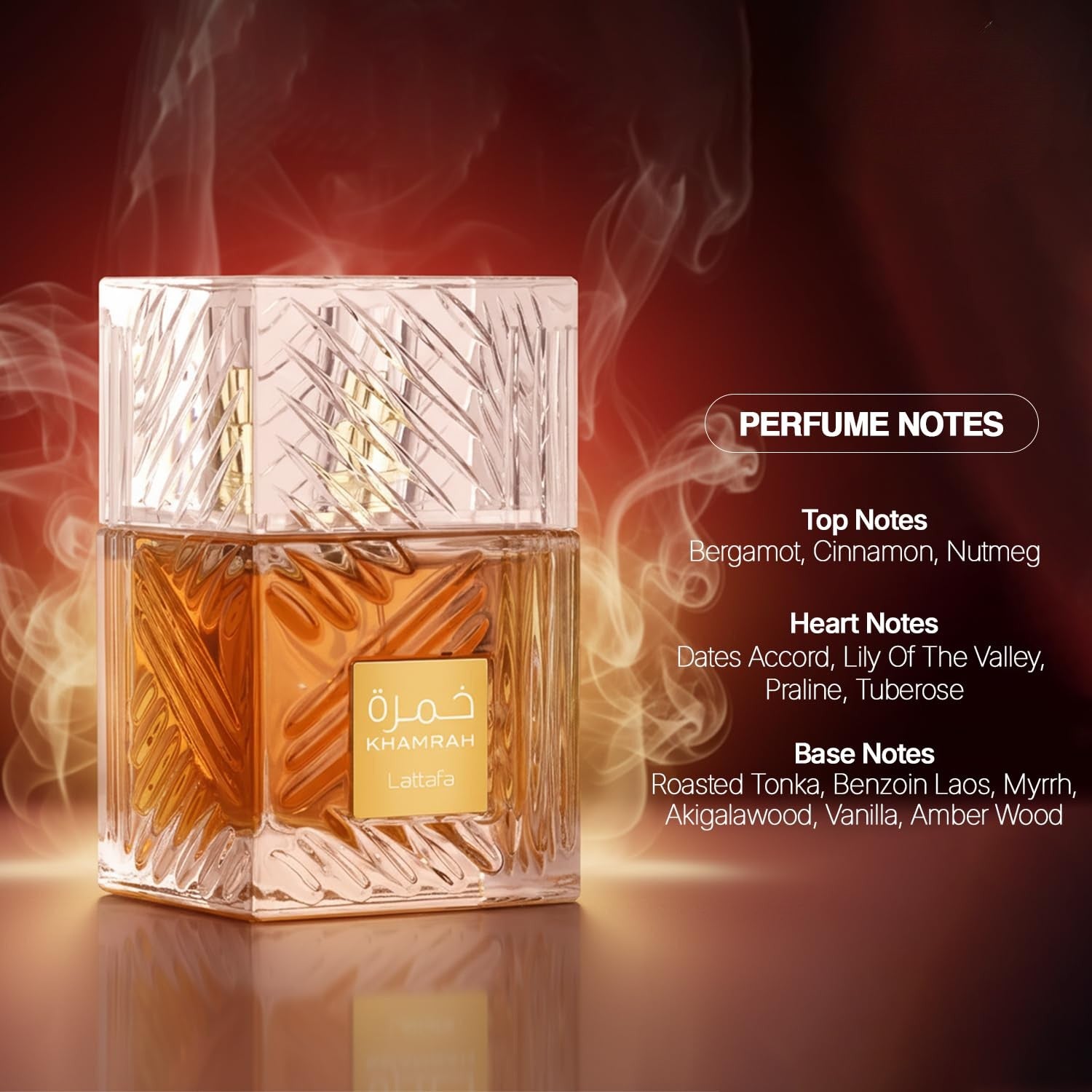 Lattafa Khamrah Eau de Parfum 100ml by Lattafa — Authentic Arabic Fragrance | Qamare perfumes