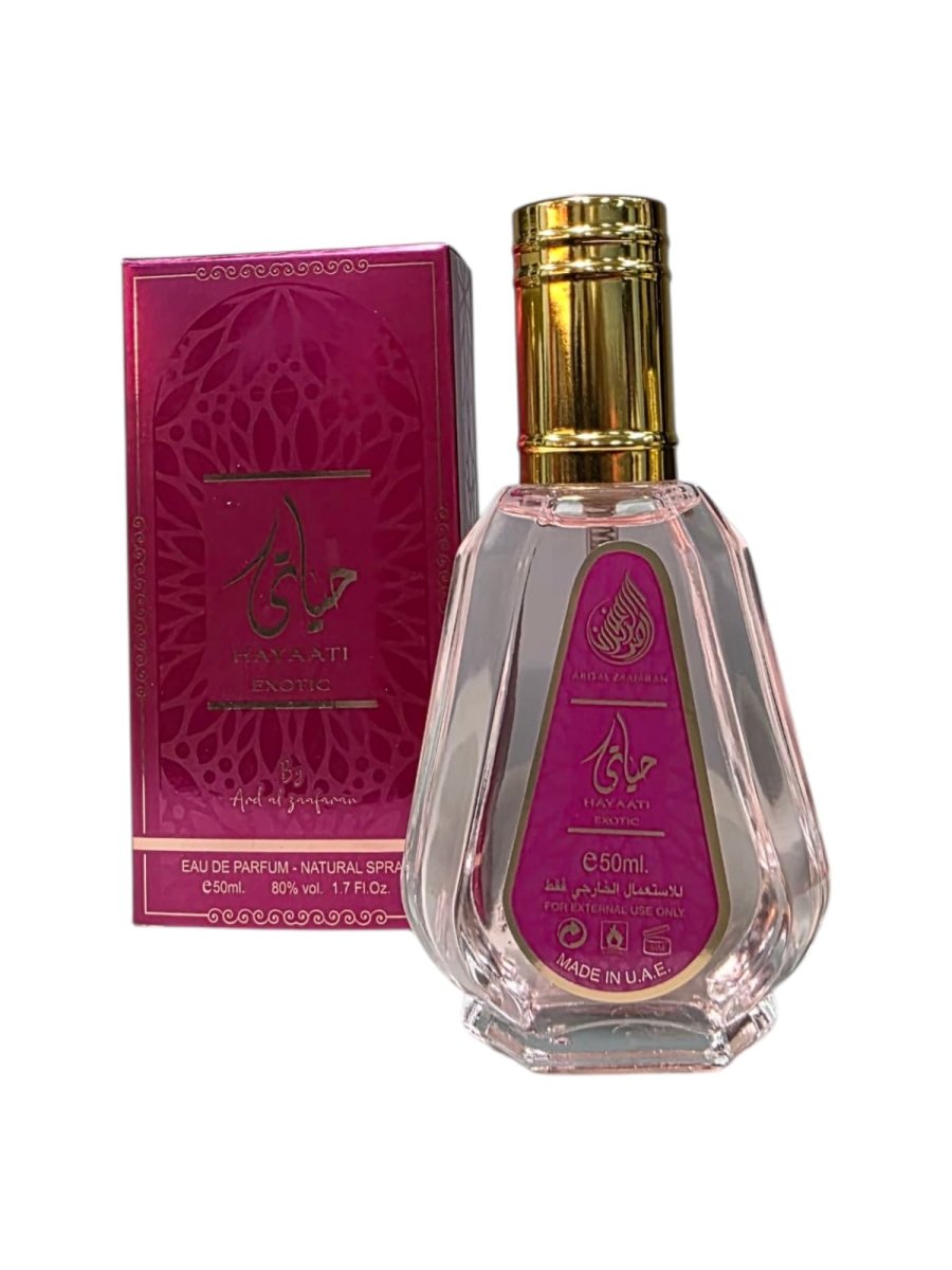 Ard Al Zaafaran Hayaati Exotic Eau de Parfum 50ml by Ard Al Zaafaran — Authentic Arabic Fragrance | Qamare