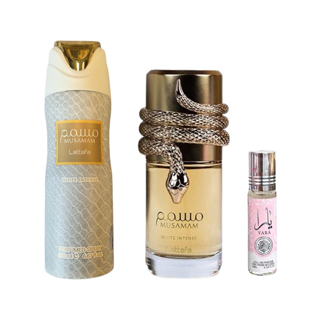 Musamam + Musamam Deodorant + Yara Roll Deodorant by Qamare — Authentic Arabic Fragrance | Qamare