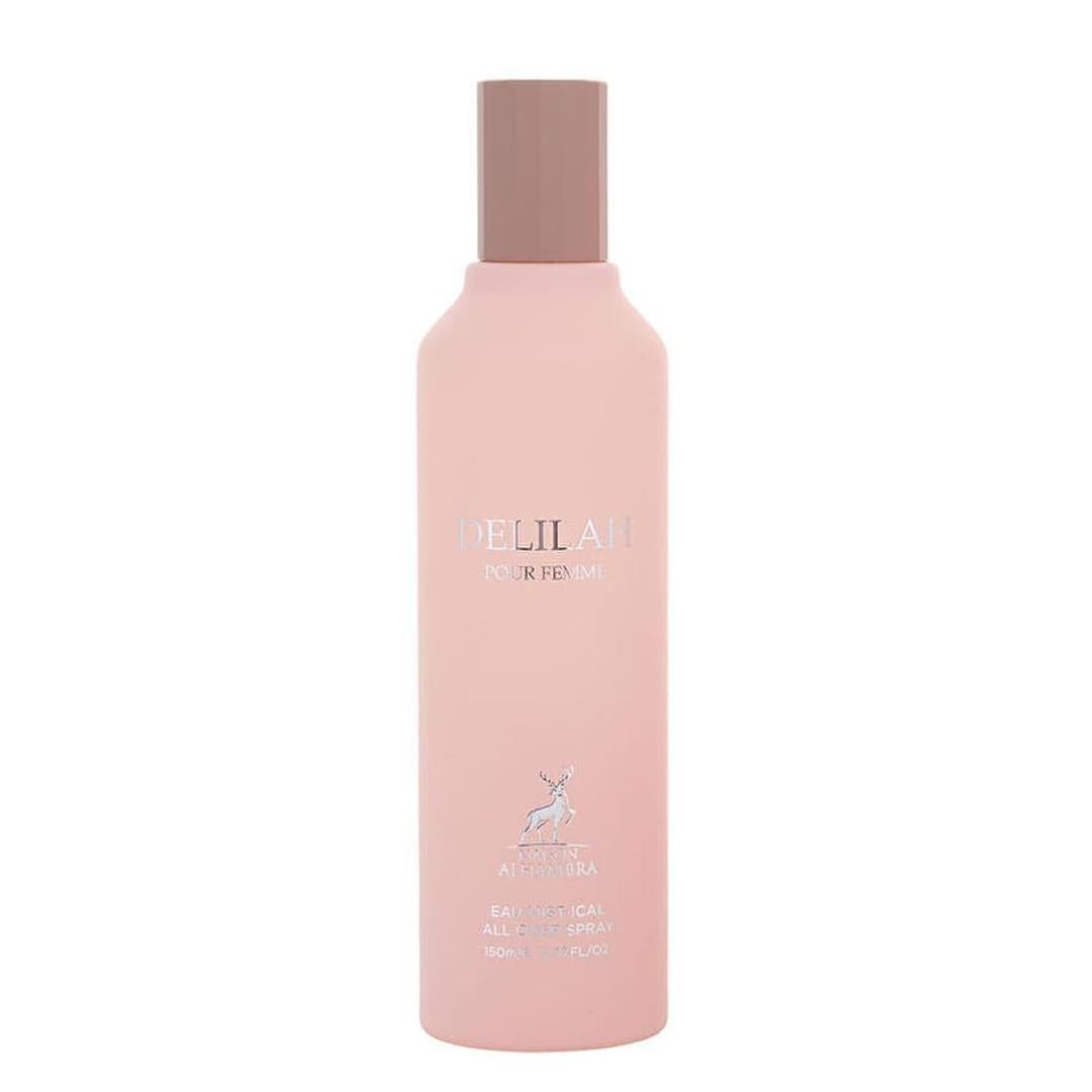 Maison Alhambara Delilah Pour Femme All Over Body Mist 150ml by Qamare — Authentic Arabic Fragrance | Qamare