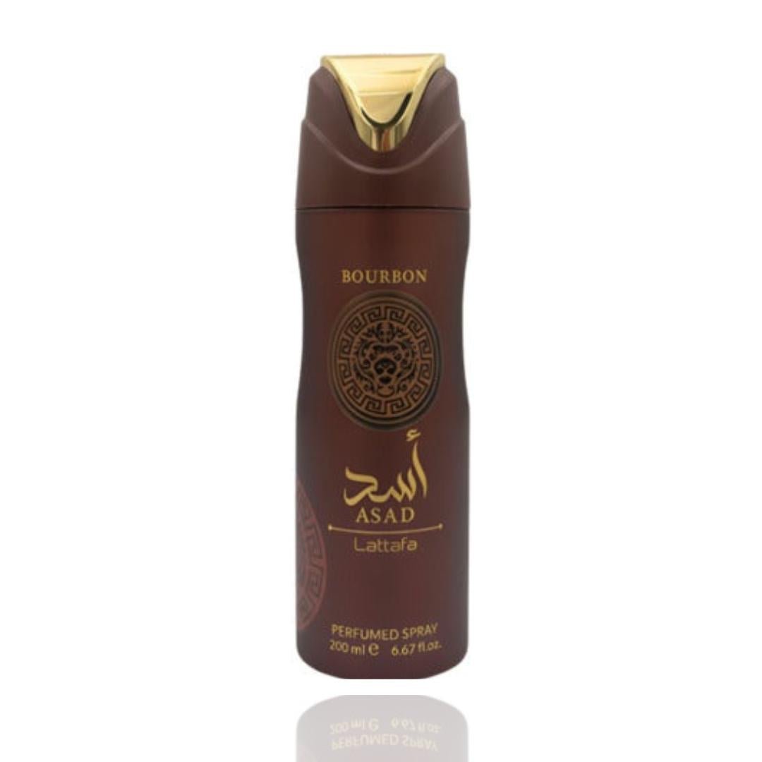 Lattafa Asad Bourbon Deodorant Body Spray 200ml by Lattafa — Authentic Arabic Fragrance | Qamare
