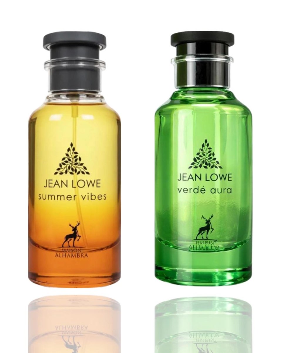 Jean Lowe Summer Vibes + Jean Lowe Verde Aura — 2-Piece Set by Qamare — Authentic Arabic Fragrance | Qamare