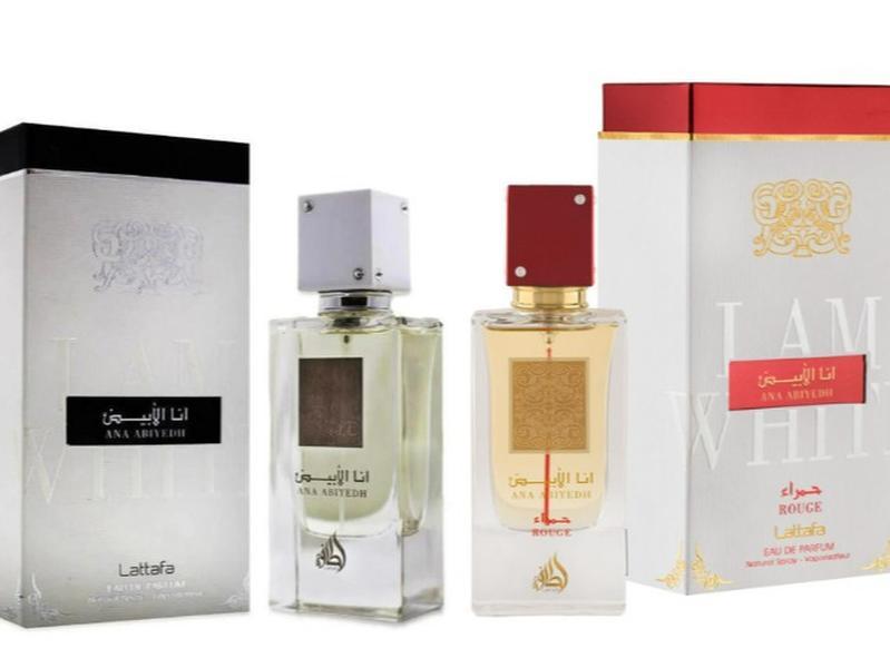 Lattafa Ana Abiydah + Ana Abiydah Rouge Bundle — 2-Piece Set by Lattafa — Authentic Arabic Fragrance | Qamare