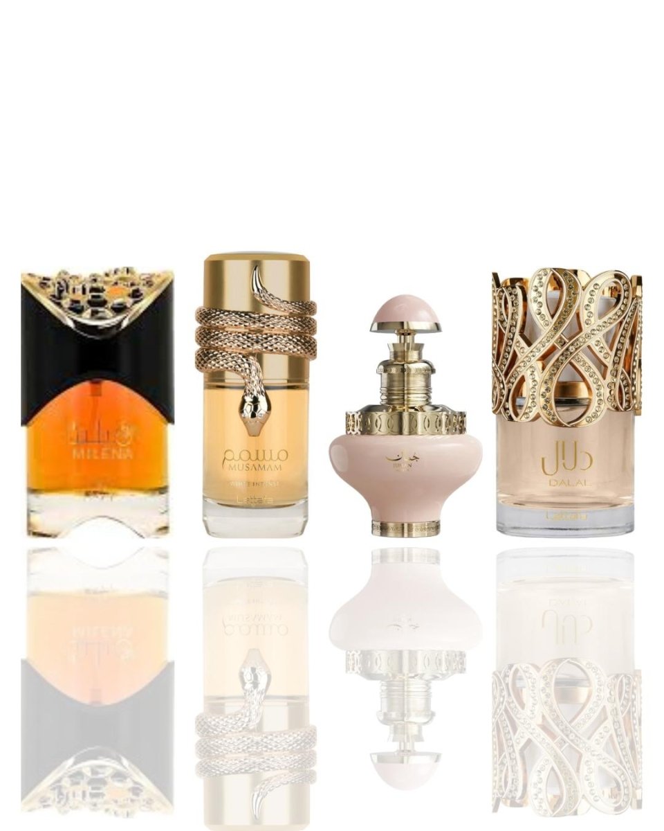 Dalal + Musamam White + 2 More — 4-Piece Bundle by Qamare — Authentic Arabic Fragrance | Qamare