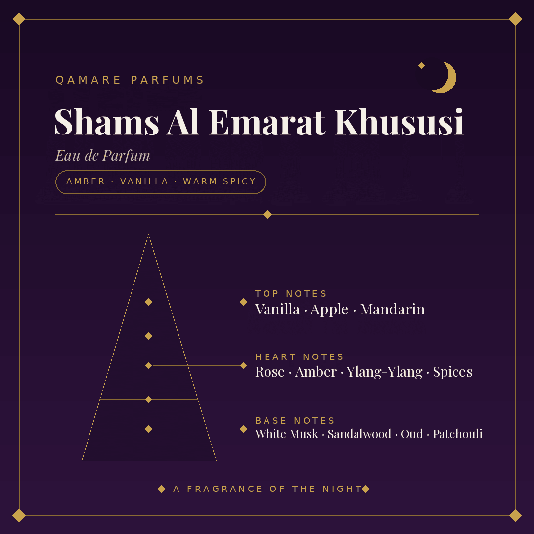 Ard Al Zaafaran Shams Al Emarat Khususi Eau de Parfum 100ml by Ard Al Zaafaran — Authentic Arabic Fragrance | Qamare