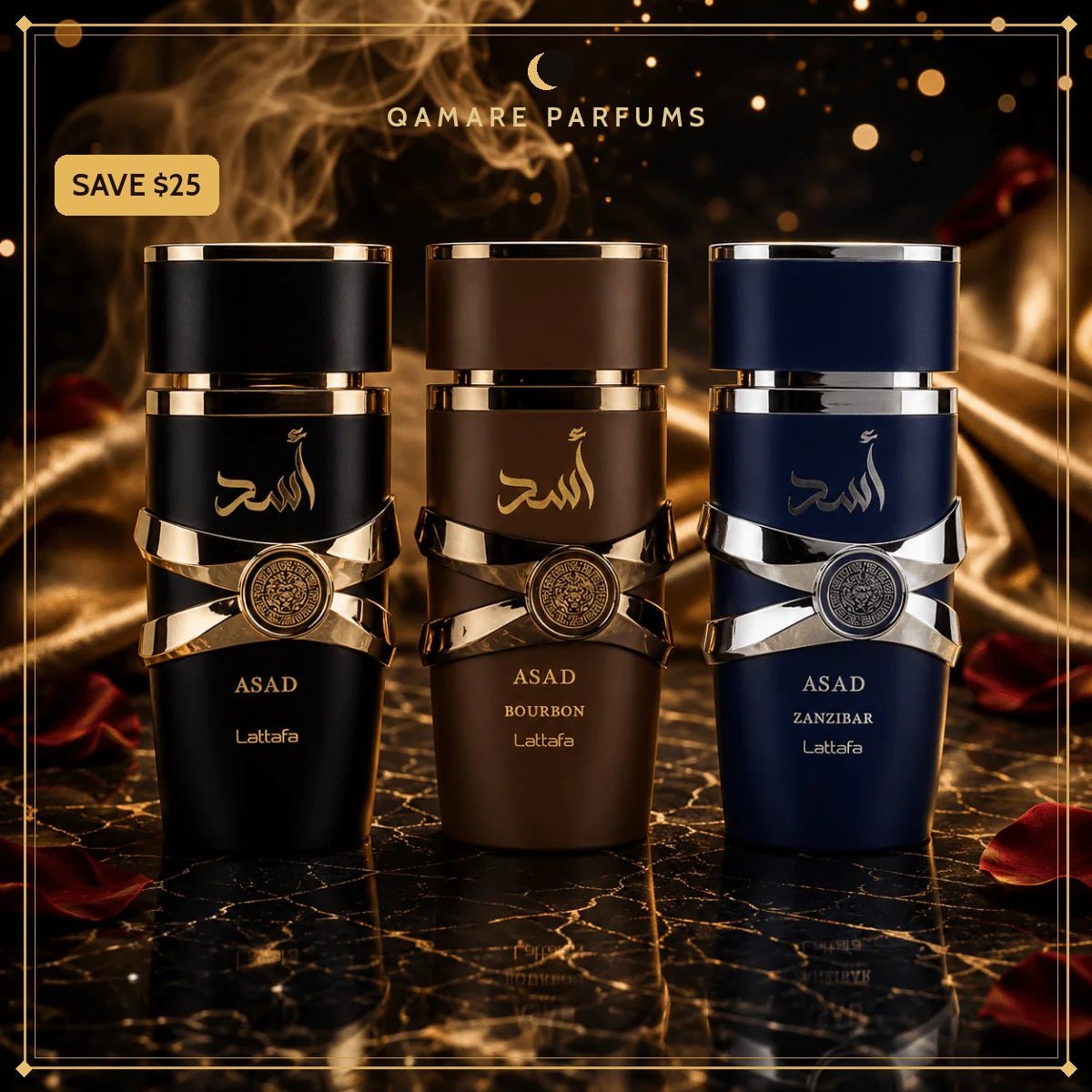 The Asad Reserve — Lion's Collection by Qamare — Authentic Arabic Fragrance | Qamare