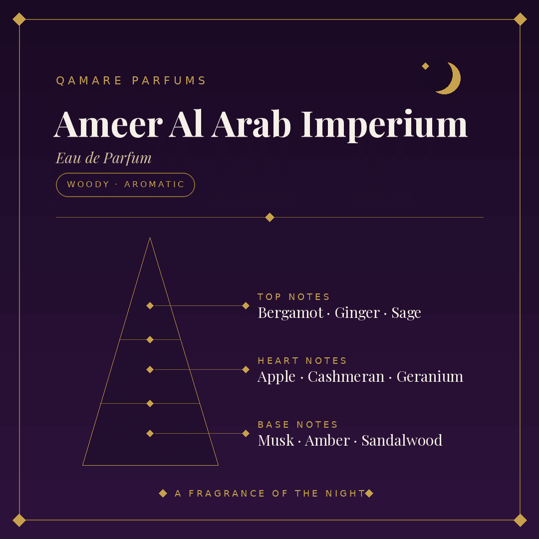 Asdaaf Ameer Al Arab Imperium Eau de Parfum 100ml by Asdaaf — Authentic Arabic Fragrance | Qamare
