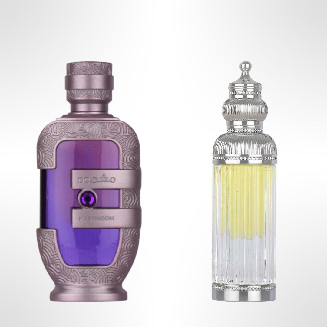 Lattafa Hakeem + Mashmoom — 2-Piece Set by Lattafa — Authentic Arabic Fragrance | Qamare