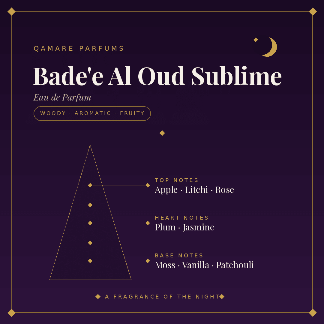 Lattafa Bade'e Al Oud Sublime Eau de Parfum 100ml by Lattafa — Authentic Arabic Fragrance | Qamare