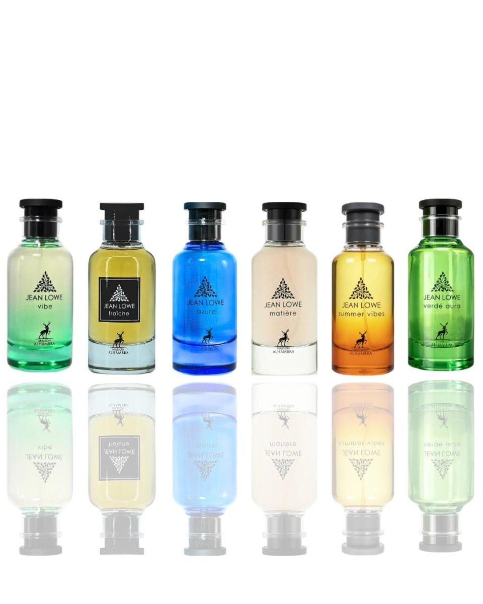 Jean Lowe Verde + Jean Lowe Summer Vibes + 4 More — 6-Piece Bundle by Qamare — Authentic Arabic Fragrance | Qamare