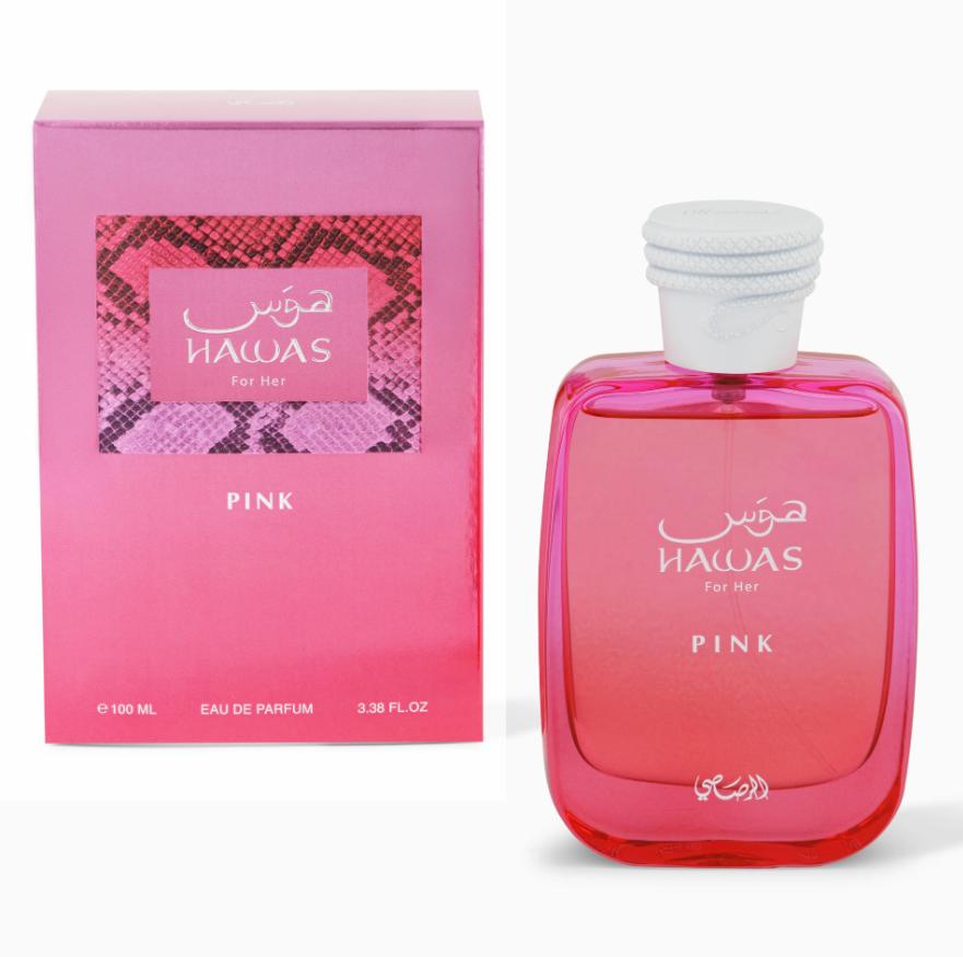Rasasi Hawas Pink Regular Edition Eau de Parfum 100ml by Rasasi — Authentic Arabic Fragrance | Qamare