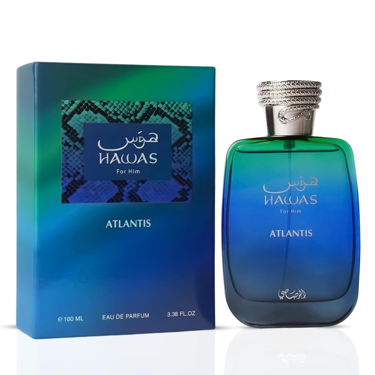 Rasasi Hawas Atlantis Eau de Parfum 100ml by Rasasi — Authentic Arabic Fragrance | Qamare
