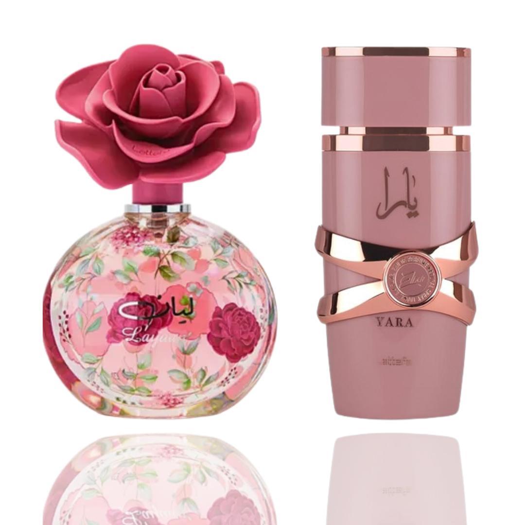 Yara Elixir + Layaan — 2-Piece Set by Qamare — Authentic Arabic Fragrance | Qamare