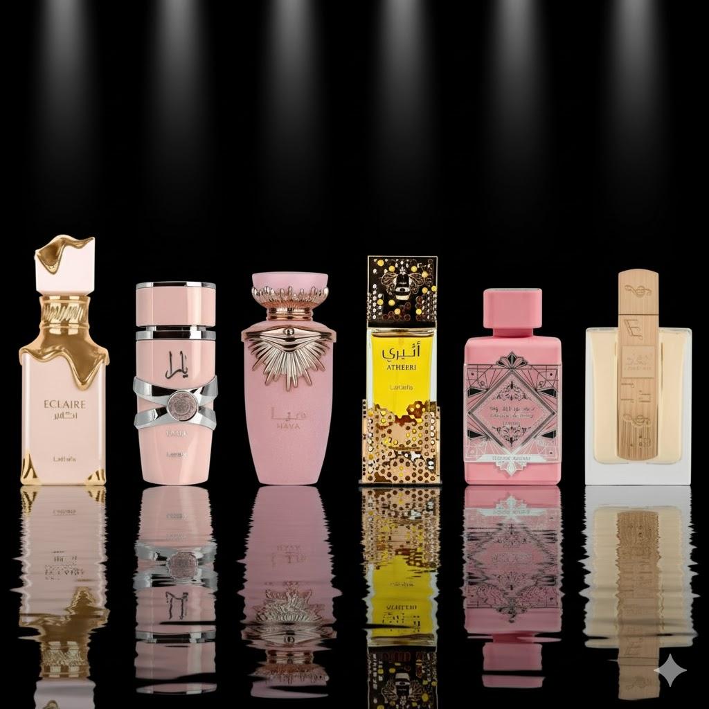 Eclaire + Yara + 4 More — 6-Piece Bundle by Qamare — Authentic Arabic Fragrance | Qamare