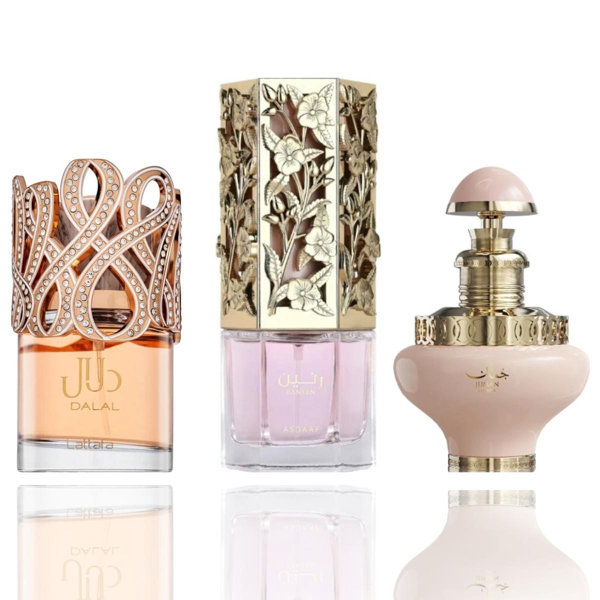 Dalal + Raneen + 1 More — 3-Piece Bundle by Qamare — Authentic Arabic Fragrance | Qamare