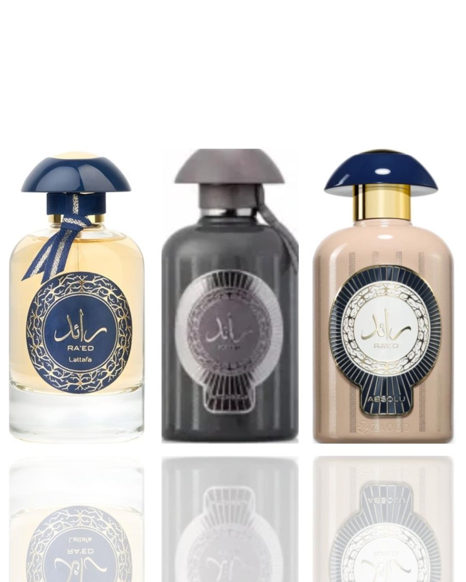 Raed Lux + Raed Intensity + 1 More — 3-Piece Bundle by Qamare — Authentic Arabic Fragrance | Qamare