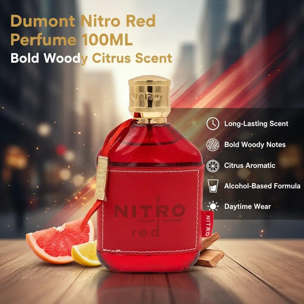 Dumont Nitro Red Eau de Parfum 100ml by Dumont — Authentic Arabic Fragrance | Qamare