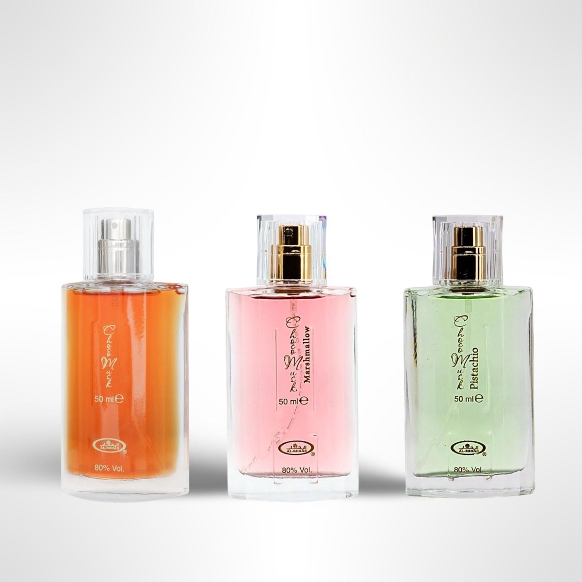 Al?Rehab Choco?Musk + Choco?Musk?Pistachio + Al?Rehab Choco Eau de by Qamare — Authentic Arabic Fragrance | Qamare