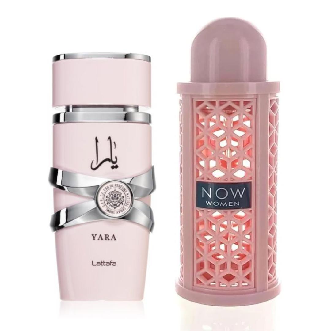 Lattafa Yara + Now Women Eau de Parfum 100ml by Lattafa — Authentic Arabic Fragrance | Qamare