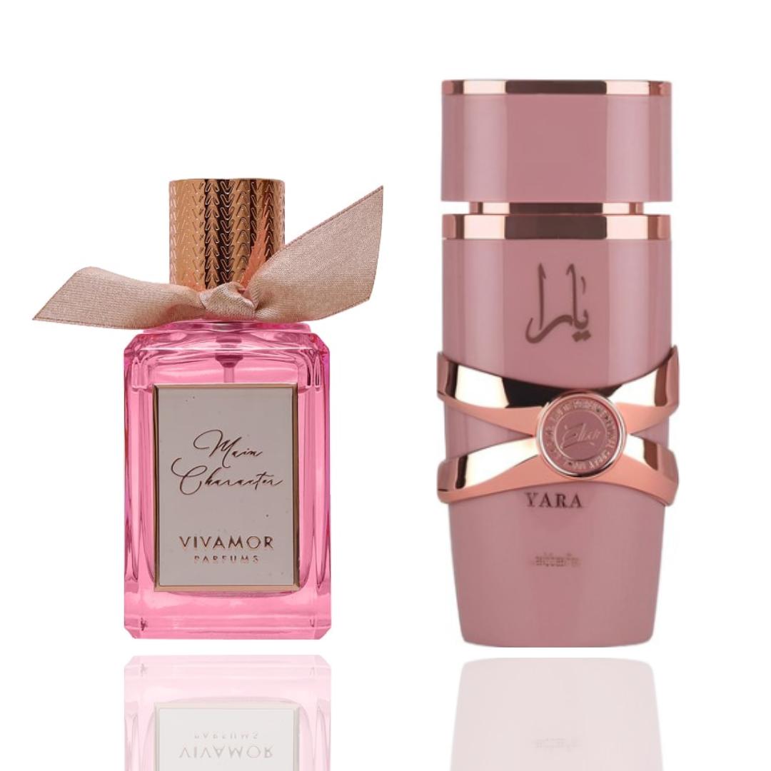Vivamor Main Character + Yara Elixir — 2-Piece Set by Qamare — Authentic Arabic Fragrance | Qamare