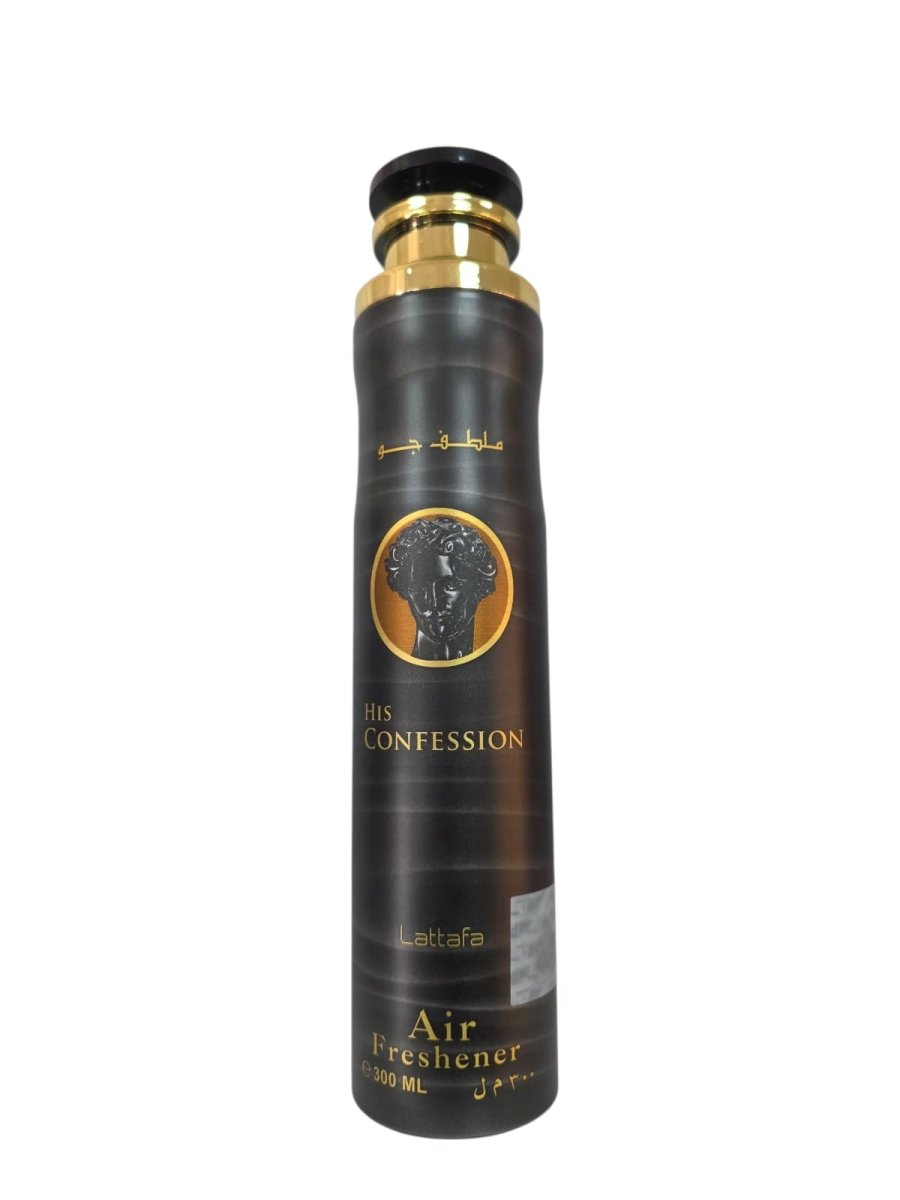 Lattafa His Confession Air Freshener 300ml by Lattafa — Authentic Arabic Fragrance | Qamare