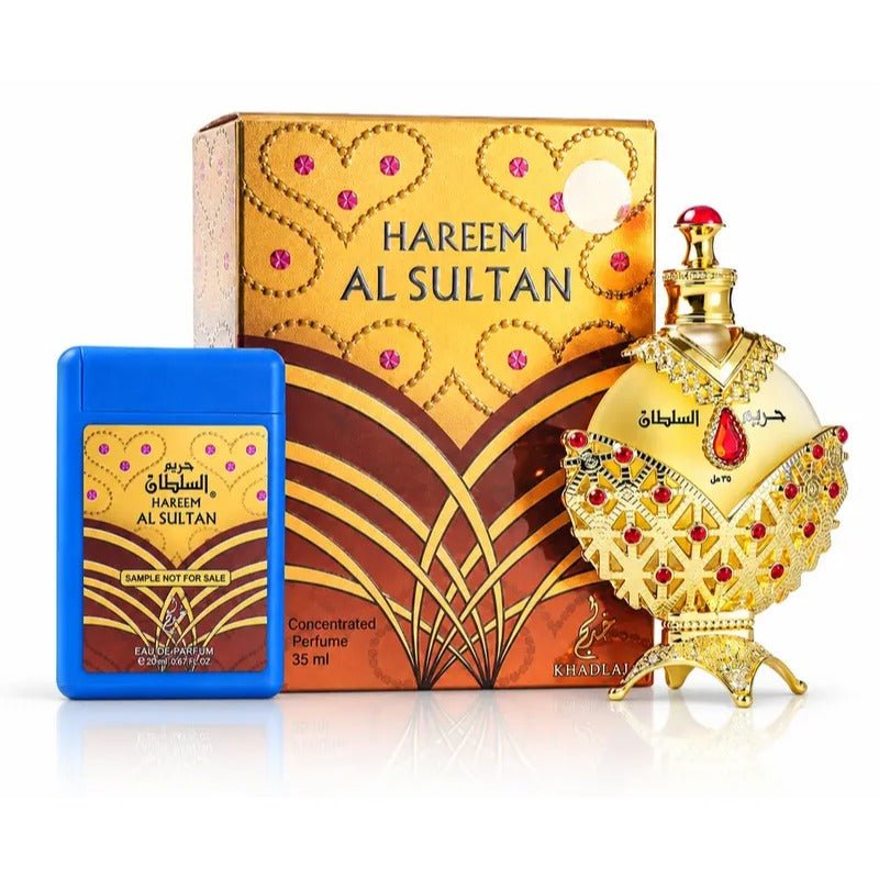 Khadlaj Hareem Al Sultan Gold Concentrated Perfume Oil 35ml by Khadlaj — Authentic Arabic Fragrance | Qamare