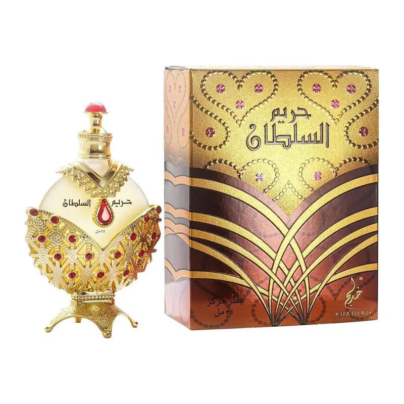 Khadlaj Hareem Al Sultan Gold Concentrated Perfume Oil 35ml by Khadlaj — Authentic Arabic Fragrance | Qamare