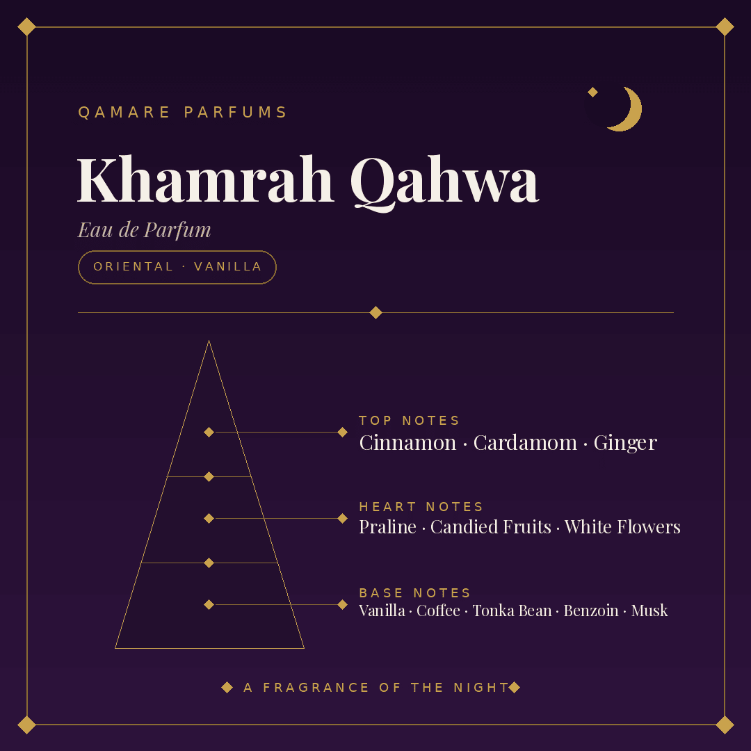 Lattafa Khamrah Qahwa Eau de Parfum 100ml by Lattafa — Authentic Arabic Fragrance | Qamare