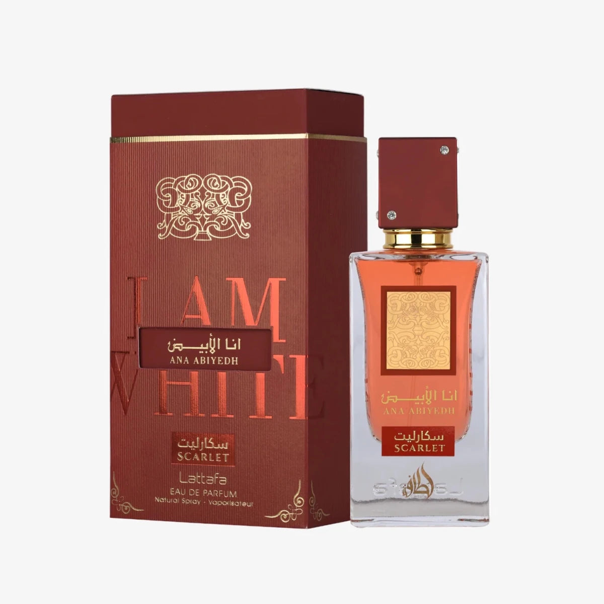 Lattafa Ana Abiyedh Scarlet Eau de Parfum 60ml by Lattafa — Authentic Arabic Fragrance | Qamare