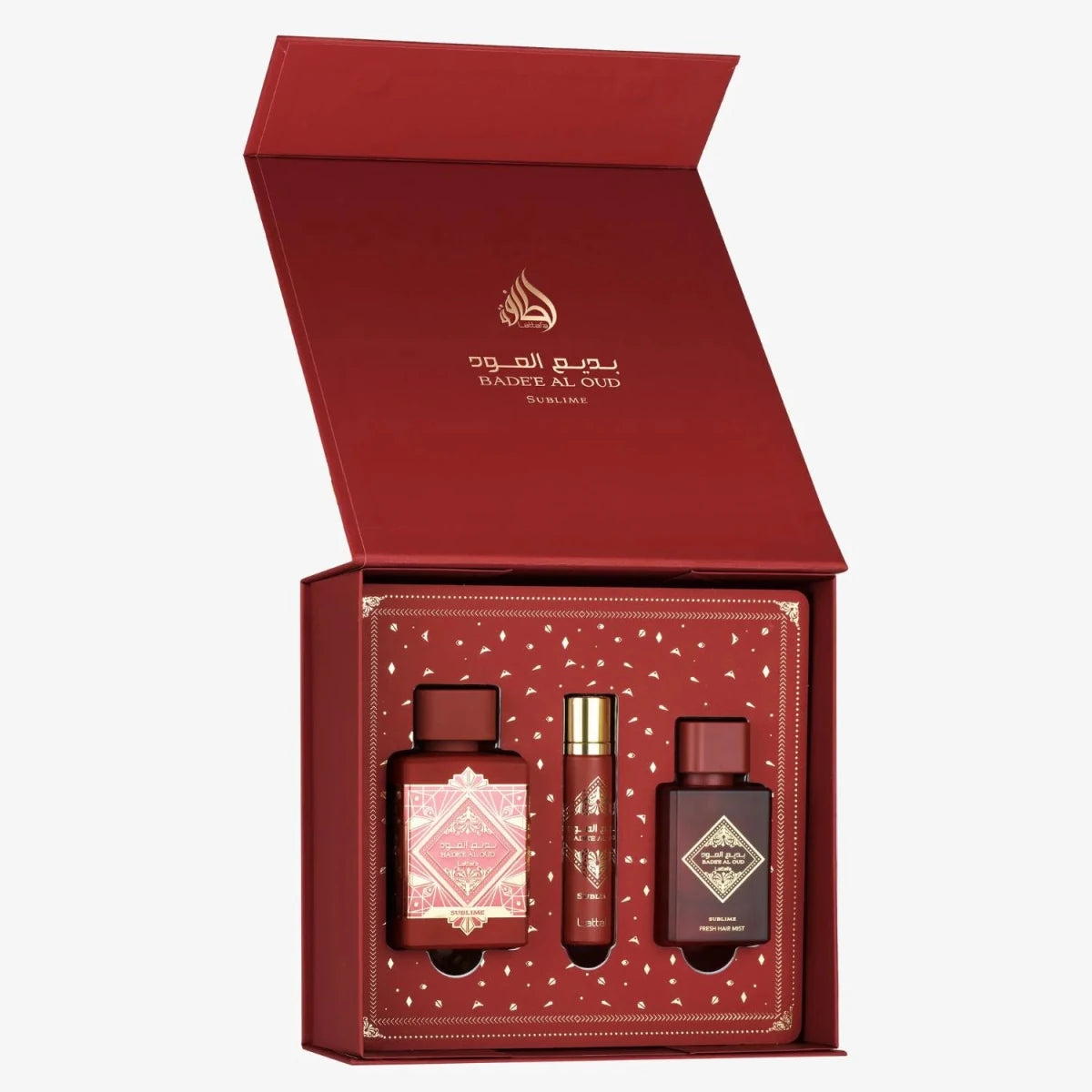 Lattafa Badee Al Oud Sublime Travel Gift Set Eau de Parfum 100ml by Lattafa — Authentic Arabic Fragrance | Qamare