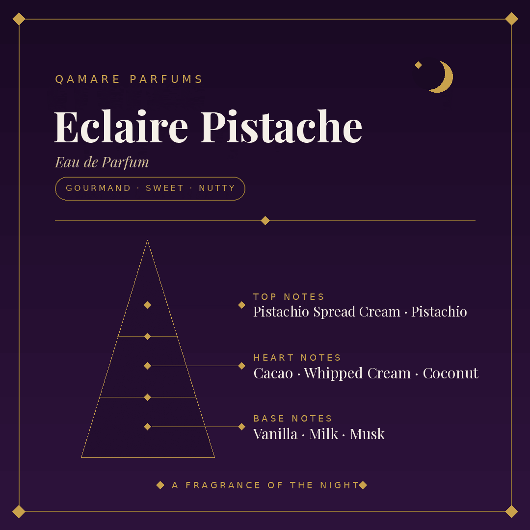 Lattafa Eclaire Pistache Eau de Parfum 100ml by Lattafa — Authentic Arabic Fragrance | Qamare