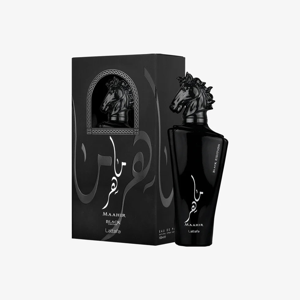 Lattafa Maahir Black Edition Eau de Parfum 100ml by Lattafa — Authentic Arabic Fragrance | Qamare