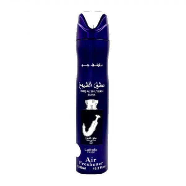 Lattafa Pride Ishq Al Shuyukh Silver Air Freshener 300ml by Lattafa — Authentic Arabic Fragrance | Qamare