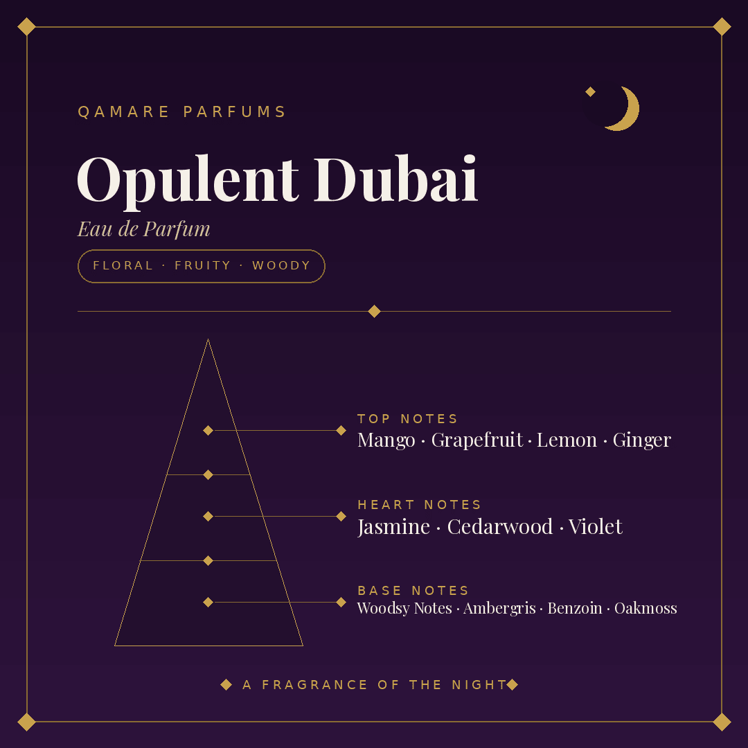 Opulent Dubai Eau de Parfum 100ml by Lattafa — Authentic Arabic Fragrance | Qamare