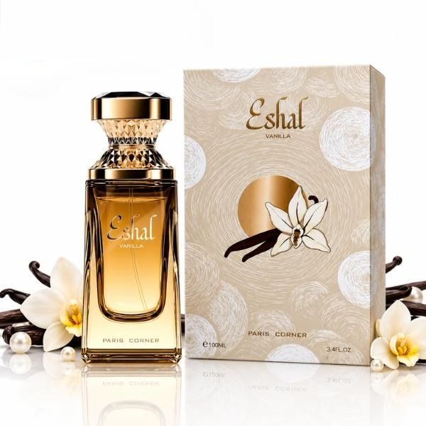 Paris Corner Eshal Vanilla Eau de Parfum 100ml by Paris Corner — Authentic Arabic Fragrance | Qamare