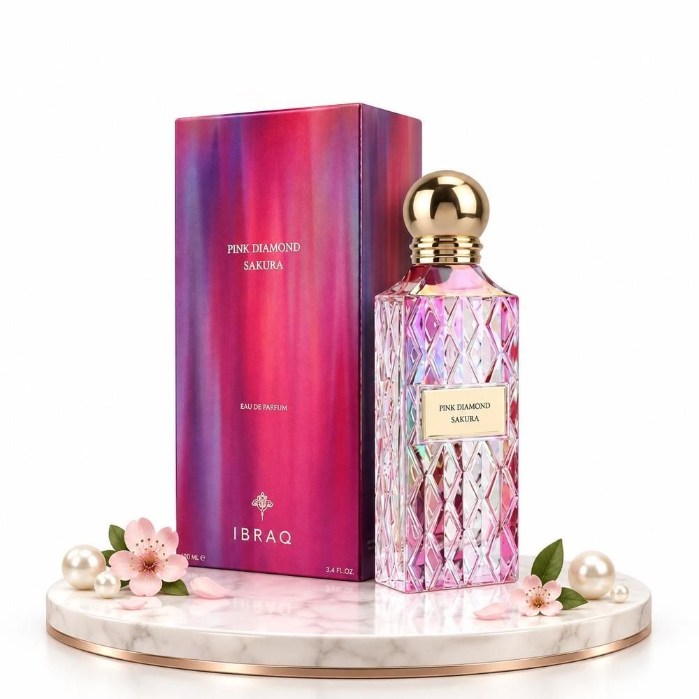 Ibrahim Alqurashi Pink Diamond Sakura Eau de Parfum 150ml by Ibrahim Alqurashi — Authentic Arabic Fragrance | Qamare