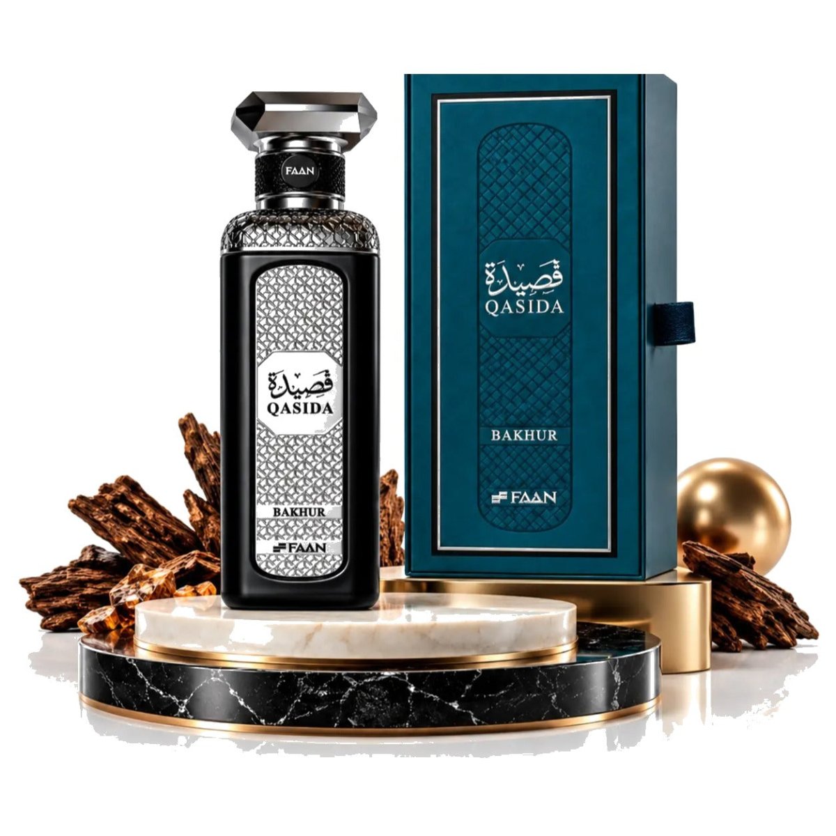 Faan Qasida Bakhur Eau de Parfum 200ml by Faan — Authentic Arabic Fragrance | Qamare