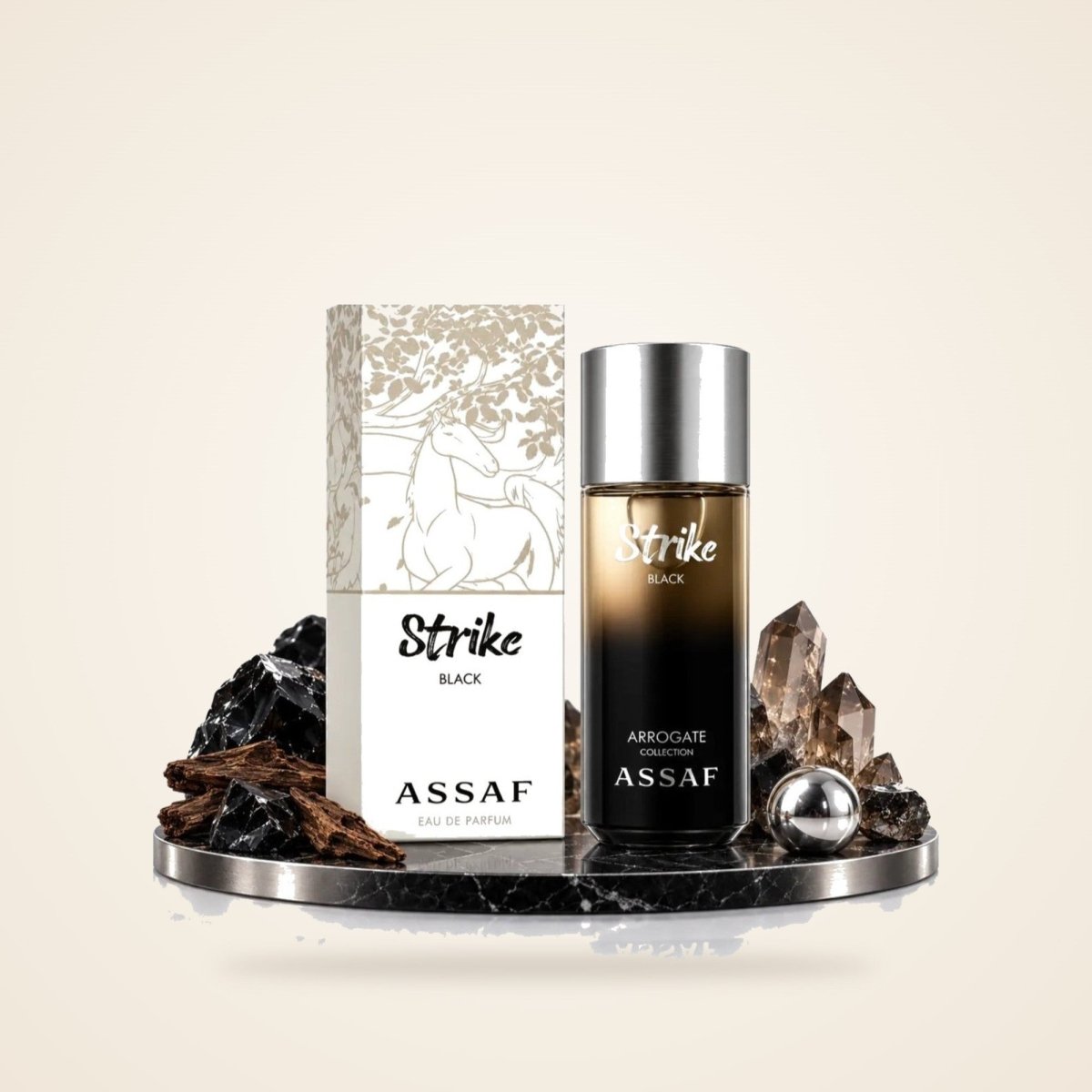 Assaf Strike Black Perfume 125ml by Assaf — Authentic Arabic Fragrance | Qamare