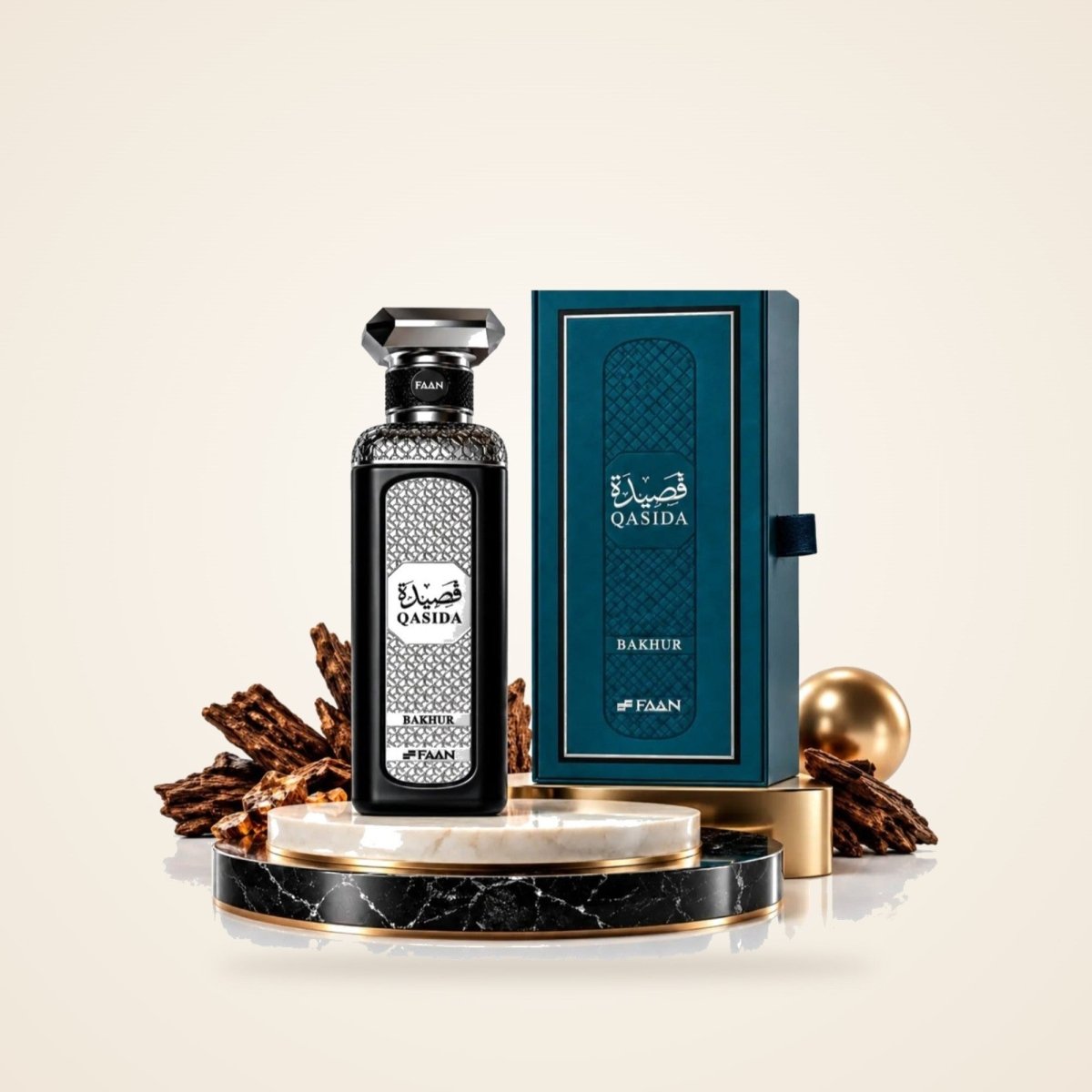 Faan Qasida Bakhur Eau de Parfum 200ml by Faan — Authentic Arabic Fragrance | Qamare